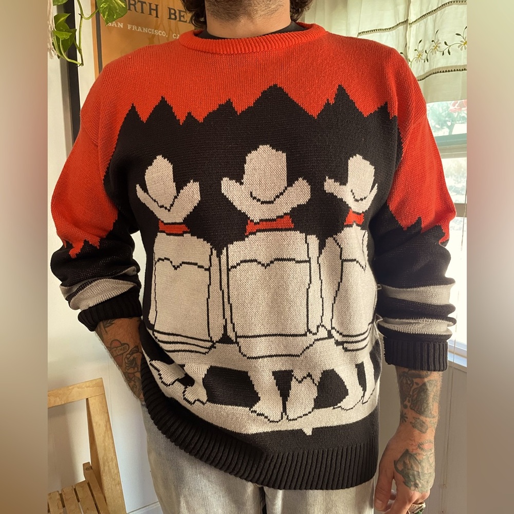 Vintage 1980s Cactus Club Men’s Cowboy Sweater